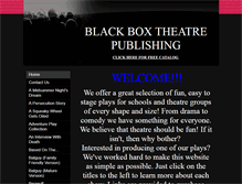 Tablet Screenshot of blackboxtheatrepublishing.com